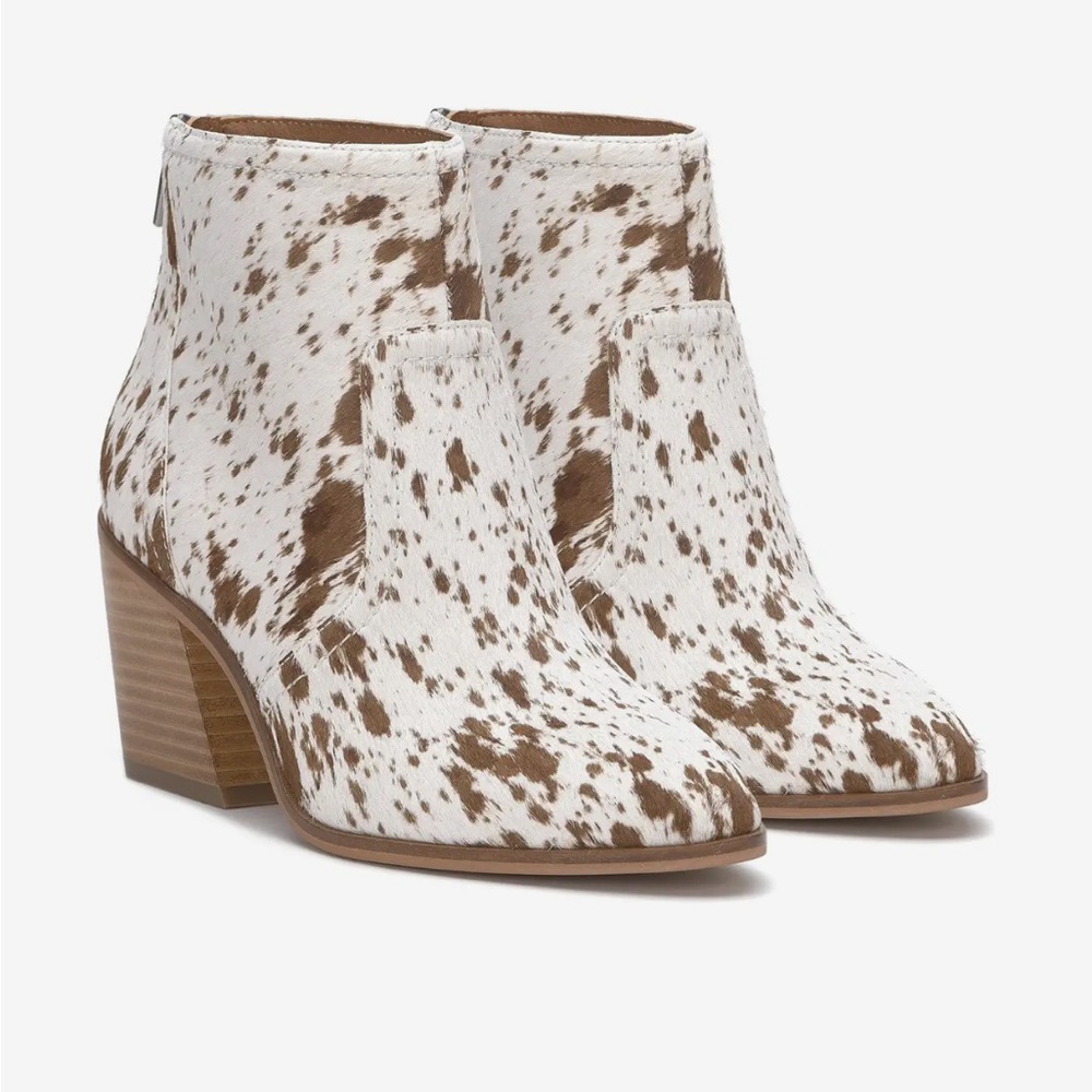 Lucky Brand Sonah 2 Cow Print Booties